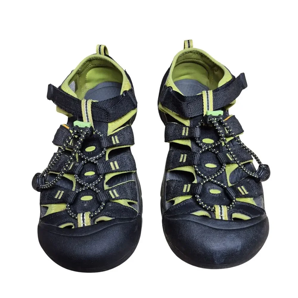 Keen Black Green Newport Closed Toe Water Sandals Shoes Men's 7 Women's 8 1/2